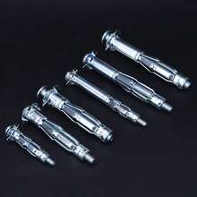 Ancla de tornillo perno cuña Perno ancla Tornillo expansión 42PCS M4~M6 Tornillo de Expansión Kit de Combinación de Anclaje de Cuña para Placa de Yeso Accesorio de Herramienta Manual - A - Ver 5