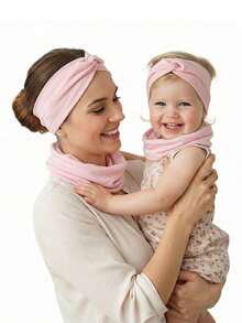 2件装轻薄单层儿童颈套+头带套装，柔软套头式保暖颈套，适合儿童和成人，可用作骑行面罩，春夏款 - 彩色 - 查看 4