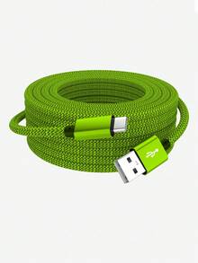 1pc USB To USB-C Data Cable (1 Pack, 3.3/6.6/10 Ft), Type-C Charger And USB-C Charging Cable, Supports 3A Fast Charging, Compatible With Galaxy S25 S24 S23 S22 A56 A55 A36 A35 A16 A15, Moto G, Pixel 9 And More Smartphones - Multicolor - View 24