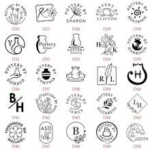 1 PC 30MM Pottery Stamp For Clay,Custom Pottery Stamp, Ceramics Stamp ,Clay Signature | Pottery Stamp, Personalized Clay Stamp ,Soap Stamp - 30mm Circle - View 6