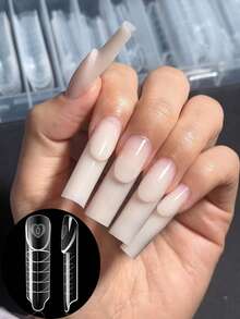 150pcs/Box Intelligent French Manicure Stickers, Painless Nail Sculpture Tools, Quick Extension Double-Sided Nail Stickers, Nail Art Supplies - Multicolor - View 11