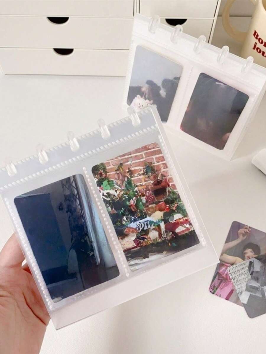 3-Inch/4-Inch Photo Album, Desktop Upright Calendar Photo Album, Idol Rice Cake Making Small Card Storage Album - Platform - View 1