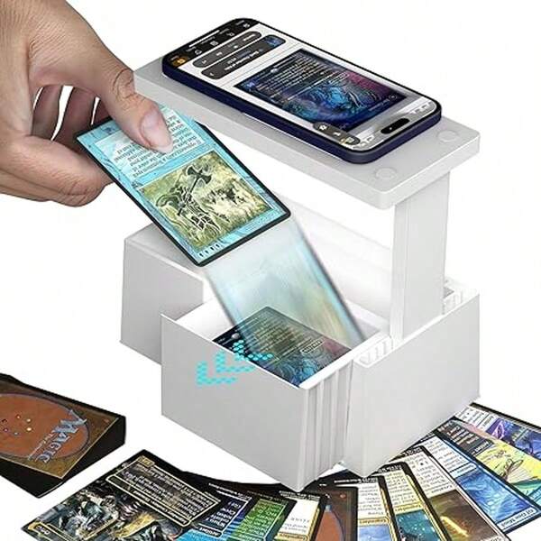 Scanstand For Standard Size Trading Cards, Easily Scanning MTG Cards, Phone Holder ManaBox Card Scanner, Quickly Scan And Price Check MTG Cards, Only Available For ManaBox
