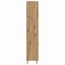 vidaXL Highboard Handwerks-Eiche 69,5 X 34 X 180 Cm Holzwerkstoff - Gelb - Übersicht 9