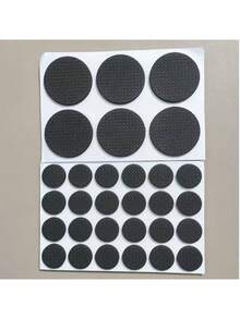 2 cm/48 szt., 4 cm/12 szt. Czarne antypoślizgowe maty meblowe – samoprzylepne, tłumiące hałas, trwałe maty filcowe, odpowiednie na krzesła, stoły i podłogi, zapobiegające zarysowaniom i uszkodzeniom. - Wiele stylów czerni - Zobacz 6