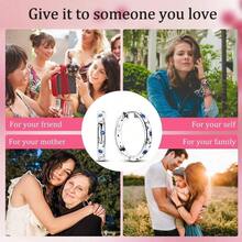 925 Sterling Silver Hoop Earrings Heart Hoop Earings Women U Shaped Hoop Earrings Colorful Cubic Zirconia Large Big Hoops Various Hypoallergenic Hoop Earrings - 月亮圈 - 查看 6