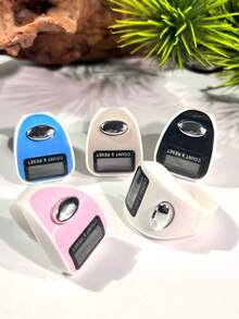 New Multicolor Manual Finger Press Electronic Counter, Suitable For Educational Counting, Warehouse Counting Devices, Circular Counting, Christmas, Halloween, Thanksgiving, Game Gifts And More - Multicolor - View 2