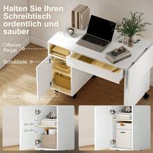 Home Office Desks - White - View 5