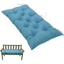 Indoor/Outdoor Bench Cushion,Waterproof Swing Seat Cushion,Outdoor Chair Cuhion,For Lounger Garden Furniture Patio Loveseat (47.2'' X 19.7'') - 藍色 - 查看 7