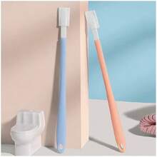 1 Handle + 30 Replaceable Brush Heads - One-Time Use Toilet Brush Set. Deep Cleaning, No Blind Spots. Hygienic, Efficient And Easy-To-Use Household Toilet Cleaning Tool. Suitable For Cleaning Toilets And Keyboards. - Multicolor - View 5