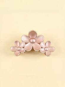 1个/3个/6个几何图案休闲ABS塑料（ABS树脂）新款大芙蓉花发爪，流行旅行发夹，发爪发饰时尚发夹，优雅发饰 - 彩色 - 查看 5