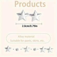 Detachable Star Waist Cincher, No Sewing Denim Waist Adjuster, Waist Reduction Fixed Button, Non-Slip Waist Clip, Unisex DIY Fashion Accessory - Multicolor - View 12