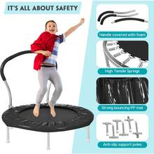 Leisure Trampoline - Dark Black - View 4