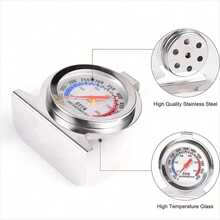 SOKANY 1pc 430 Stainless Steel Oven/Oven Thermometer, Temperature Range 50-300°C/100-600°F, High Heat Resistant Glass, Auto Sensing, Precise Measurement. Suitable For Kitchen Cooking & Baking, Essential Baking Tool Accessory. - Silver - View 9