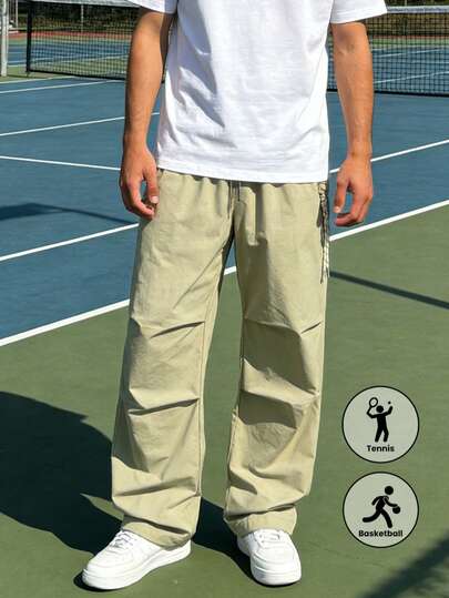 男士纯色束腰口袋休闲裤，男士春夏长裤，男士直筒裤，男士休闲运动裤，送朋友、丈夫、男友的礼物