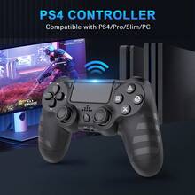 Wireless Controller Compatible With P4/Pro/Slim And PC - 1000mAh Battery, 6-Axis Motion Sensor, Audio Jack - Multicolor - View 7