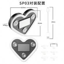 Solar Powered Heart-Shaped Neon LED Light For Car Rear Window Decoration, No Wiring Required - 1PCS - View 7