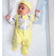 Baby Boys Jumpsuits - Màu vàng - Xem 2