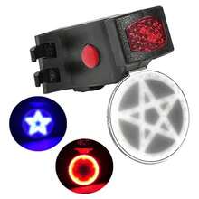 Lecute Bicycle Taillights - Star - View 1