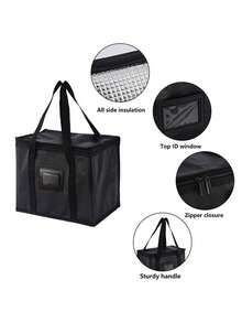 Large Capacity Insulated Cooler Bag, Beverage & Food Thermal Preservation Bag, Lunch Box, Picnic Aluminum Foil Food Basket - Multicolor - View 3