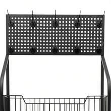 SENDERPICK 4 Tier Retail Display Rack Stand, Snack Candy Display Organizer, Snack Rack, Basket Stand Cart - Black - View 7
