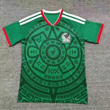 Nueva Camiseta de Fútbol de la Selección Nacional de México 2026, Camiseta de Manga Larga Transpirable para Hombre y Mujer, Camiseta de Entrenamiento - Verde - Ver 10