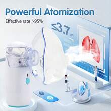 Portable Vaporizer For Outdoor Use, Adult Handheld Vaporizer, And Home/Medical Mesh Nebulizer - White - View 2