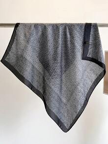 1pc Women's Casual Fashion Bandana Scarf, Geometric All-Over Print, 70cm Square Headscarf - Multicolor - View 2