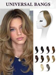 2pcs Clip-On Side Bangs, Long Sideburns Synthetic Clip-In Bangs Set - Multicolor - View 14