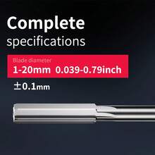 6PCS Chucking Reamer Set, HSS Straight Flutes Lathe Machine Reamer Metric,Round Shank Milling Cutting Tool 4mm,5mm,6mm,8mm,10mm,12mm - 6pcs - View 3