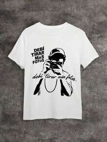 Y2K Tops, Bad Tee Bunny Rabbit Logo Cartoon Crew Graphic Oversized Tee, Streetwear, Vintage, Hip Hop Cute Rebel, Aesthetic, Baggy,   For Men - Trắng 4 - Xem 12