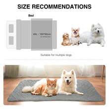 HAZOOWILL Foldable Portable Small/Medium Dog & Cat Bed, Suitable For Pets Under 77lbs, Lightweight For Outdoor Travel, Picnic, Sofa Pet Mat - Multicolor - View 12