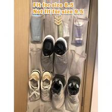 Basics - Organizador de zapatos de tamaño mediano para colgar sobre la puerta 24 bolsillos - Blanco - Ver 7