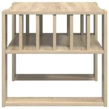 vidaXL Couchtisch Sonoma-Eiche 66 X 49,5 X 45 Cm Holzwerkstoff - Gelb - Übersicht 6