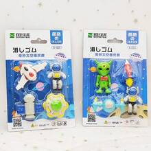 1set Creative 3D Cartoon Erasers | Fashionable & Cute Designs | Student Rewards & Back To School Essentials | Birthday Party Favors - Aircraft Series - View 7