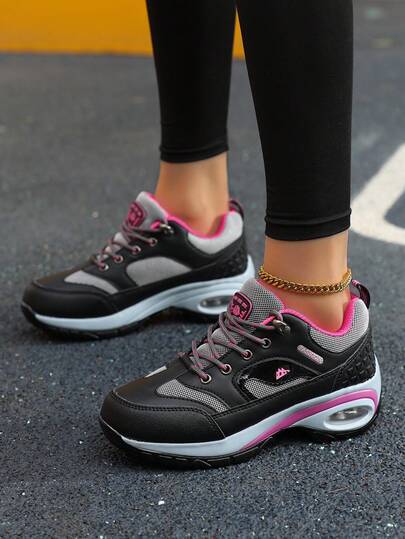 Women's Outdoor Hiking Shoes 2026 Spring New Thick Sole Casual Travel Shoes, Breathable Anti-Slip Air Cushion Shock Absorbing Casual Sneakers