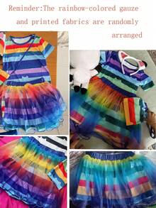 Girls' Shirt Dress Set, Birthday Party Outfit - Color - View 4