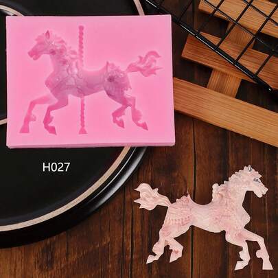 Silicone Mold For European Royal Palace Style Unicorn, Carousel, Rocking Horse