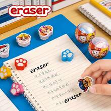 Paw Patrol Random 1 Set Or 2 Sets Containing 2pcs/4pcs Series Cute Puppy Erasers, Easy To Use. Each Eraser Set Contains 2pcs Random Erasers, Suitable For Office, Party And School Stationery; Erasers, Office Supplies, Pencils, School Supplies, Back To School Essentials, Teacher Supplies, Gifts; Very Suitable For Back To School Season And National Day, Soft Label. The Picture Is For Reference Only, Please Refer To The Actual Product. - Sets - View 2