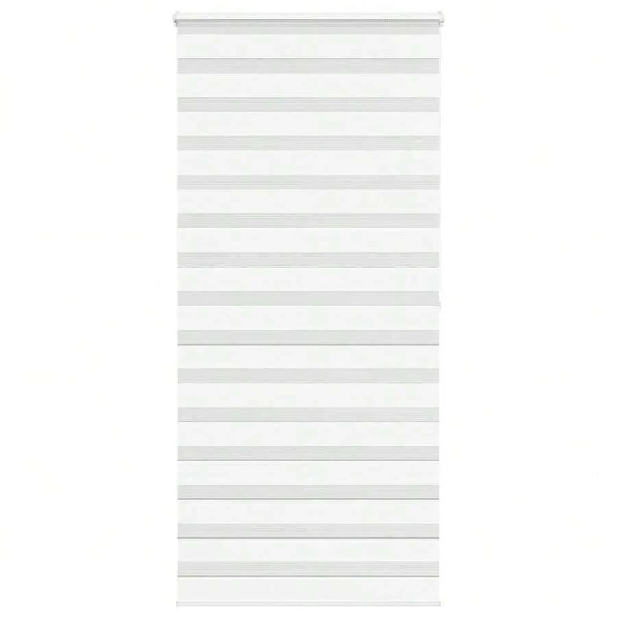 vidaXL Doppelrollo Weiß 110x200 Cm Stoffbreite 105,9 Cm Polyester - one-size - View 1