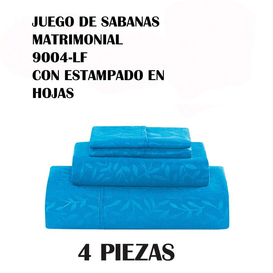 VENECIA Sheet Sets With Pillowcases - Turquoise - View 1