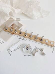 3D立体磁性美甲练习展示架套装:1个底座+10个手指支架,采用木纹弧形矩形设计,适用于美甲DIY、美甲沙龙练习、美甲摄影道具 - 彩色 - 查看 36