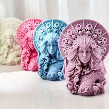 Minimalist Practical Multi-Functional Queen Bee Candle Silicone Mold - White - View 2