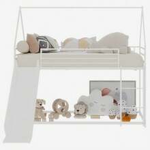 Kids Bed Frames, Headboards & Footboards - White + Iron + Bedroom - View 6