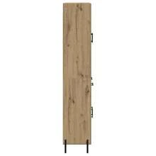 vidaXL Highboard Artisan-Eiche 69,5 X 34 X 180 Cm Holzwerkstoff - Màu vàng - Xem 9