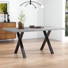 Dining Tables - Grey+Black + MDF - View 2