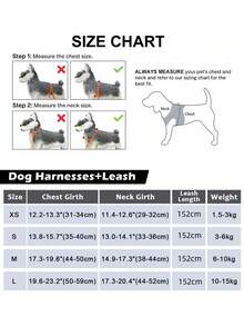 2件套反光猫狗牵引绳和胸背带套装 - 舒适透气的网眼背心搭配加厚尼龙牵引绳，适合小型至中型犬；宠物项圈 - 防勒颈设计，带双D形环 - 彩色 - 查看 11