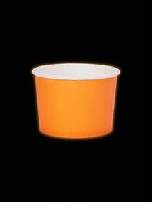 10pcs/40pcs Glow-In-The-Dark Ice Cream Paper Cups, Disposable Dessert Bowls, Suitable For Hot & Cold Food, Birthday Party Supplies, Gifts - Multicolor - View 6