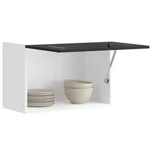 vidaXL Küchen-Hängeschrank Kalmar Schwarz Holzwerkstoff - Black - View 1