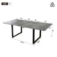 Dining Tables - Grey + MDF - View 7